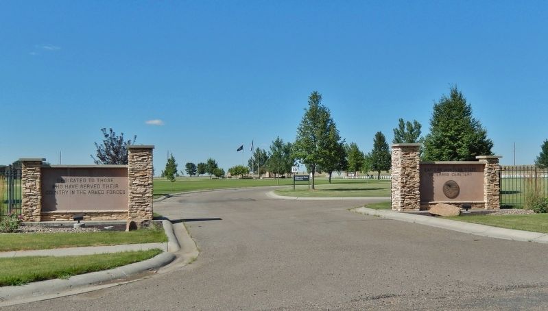 Eastern Montana State Veterans Cemetery Entrance. Click for full size. Eastern Montana State Veterans Cemetery Entrance image. Click for full size.