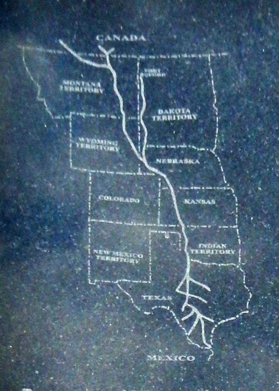 Marker detail: Great Western Trail Map image. Click for full size.