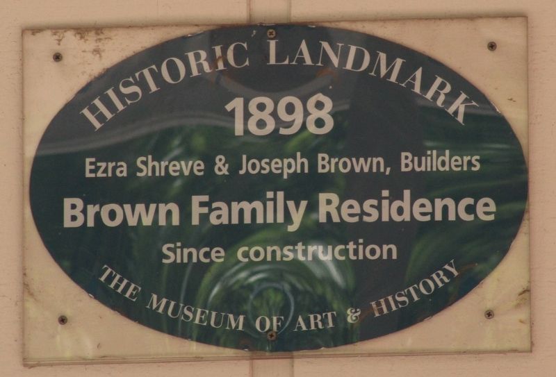Brown Family Residence Marker image. Click for full size.