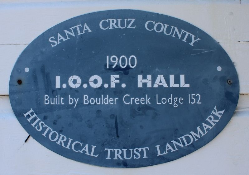 I.O.O.F. Hall Marker. Click for full size. I.O.O.F. Hall Marker image. Click for full size.