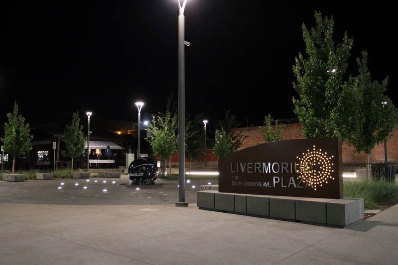 Livermorium Plaza at night. Click for full size. Livermorium Plaza at night image. Click for full size.