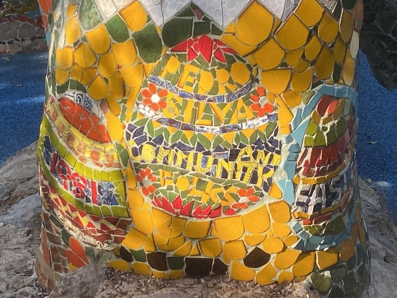Sea Serpent (�The Dragon�) mosaic work image. Click for full size.