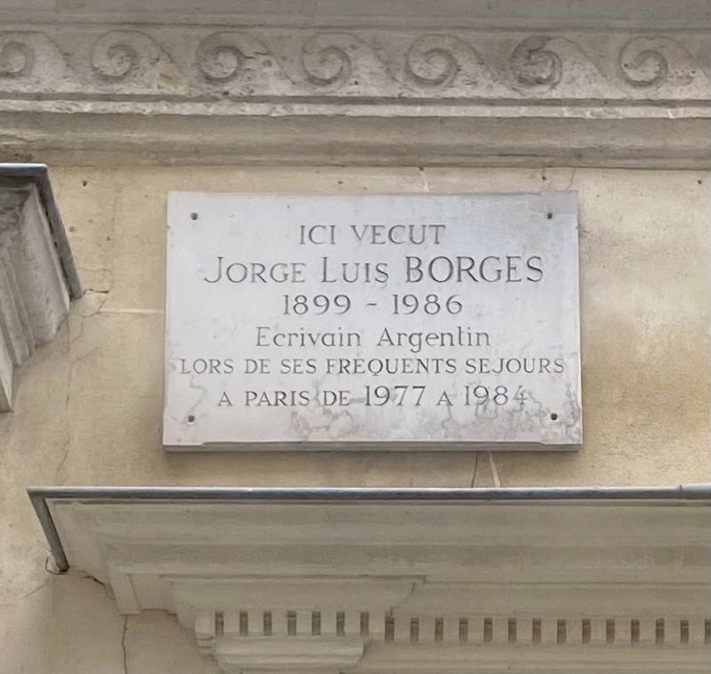 Jorge Luis Borges Marker. Click for full size. Jorge Luis Borges Marker image. Click for full size.