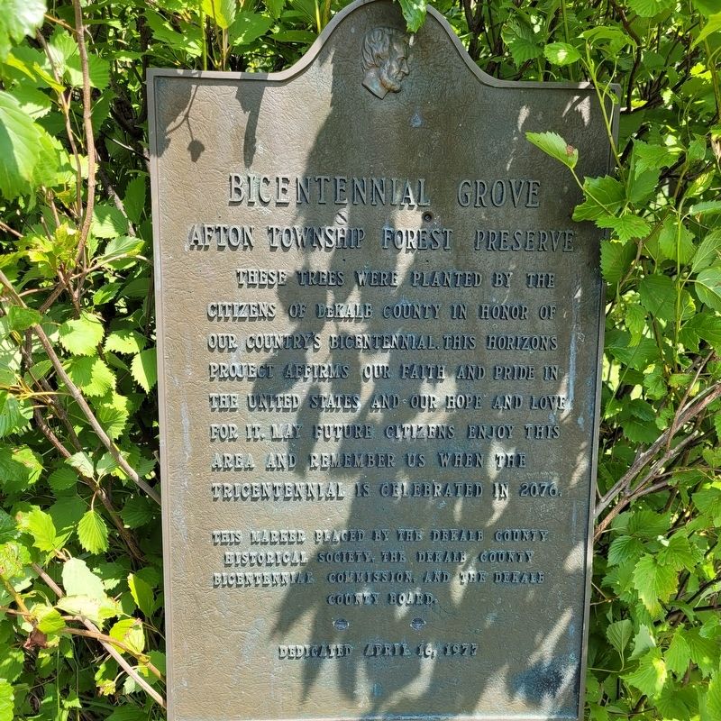 Bicentennial Grove Marker image. Click for full size.