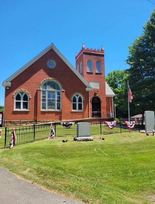 North Ten Mile Baptist Church Marker. Click for full size. North Ten Mile Baptist Church Marker image. Click for full size.