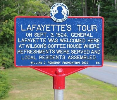Lafayettes Tour Marker image. Click for full size.