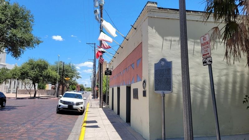 Looking east at the Capitol, Republic of the Rio Grande Marker image. Click for full size.