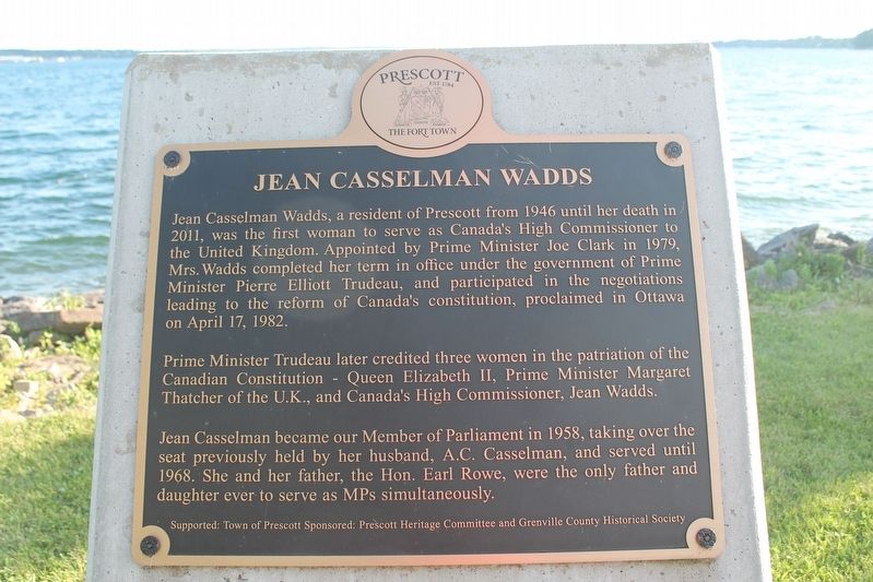 Jean Casselman Wadds Marker image. Click for full size.