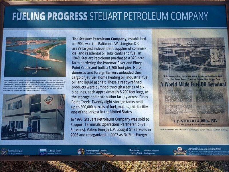 Fueling Progress: Steuart Petroleum Company Marker image. Click for full size.