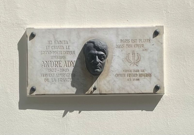 Andre Ady Marker. Click for full size. Andre Ady Marker image. Click for full size.