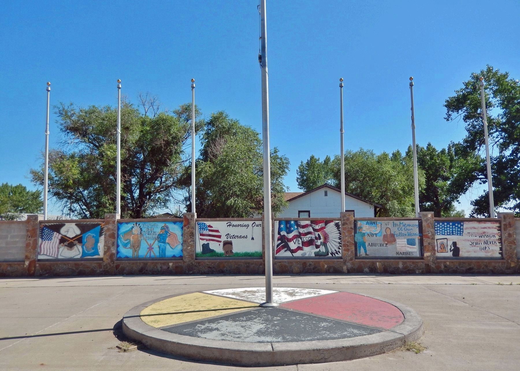 Fort Peck Veterans Memorial Plaza image. Click for full size.