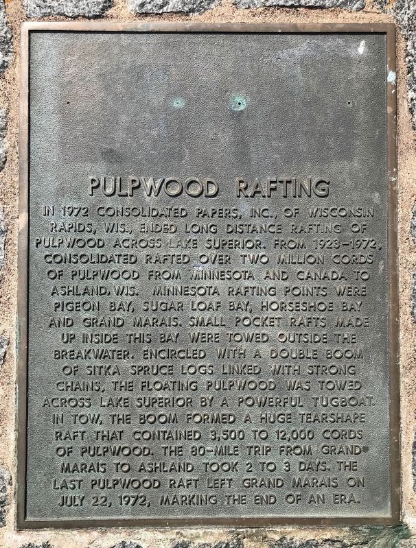 Pulpwood Rafting Marker image. Click for full size.