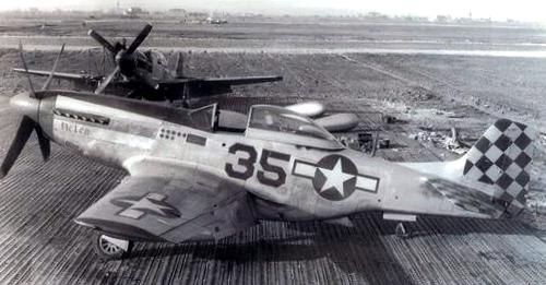 A 325th FG P-51D Mustang at Lesina image. Click for full size.