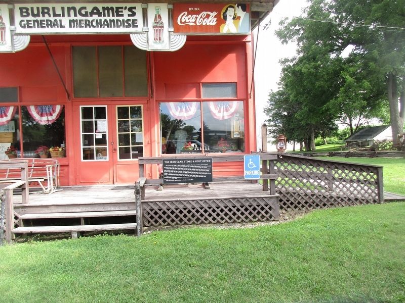 The Iron Clad Store and Post Office Marker image. Click for full size.