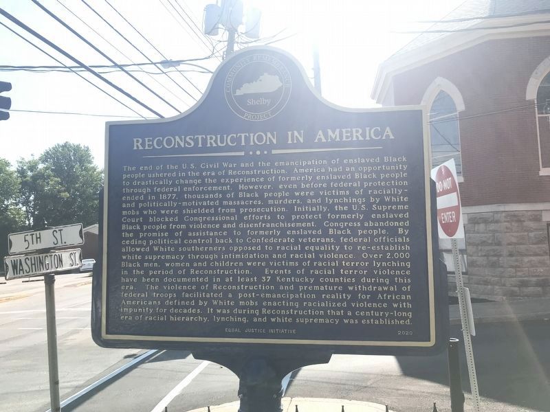 Reconstruction in America Marker image. Click for full size.