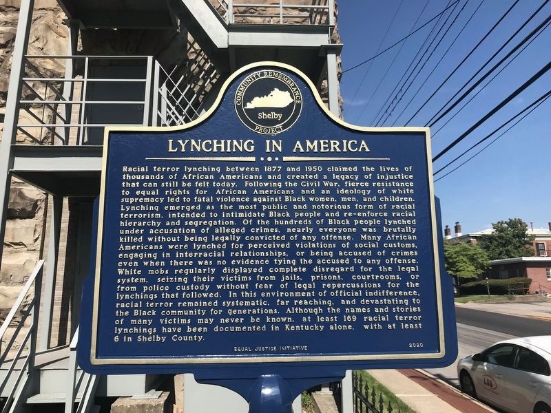 Lynching in America Marker image. Click for full size.