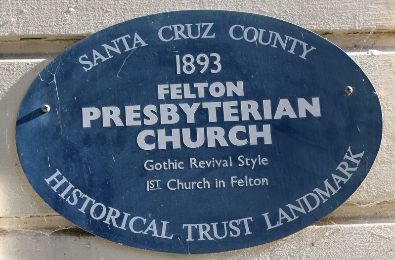Felton Presbyterian Church Marker. Click for full size. Felton Presbyterian Church Marker image. Click for full size.