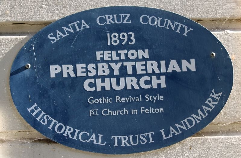 Felton Presbyterian Church Marker image. Click for full size.