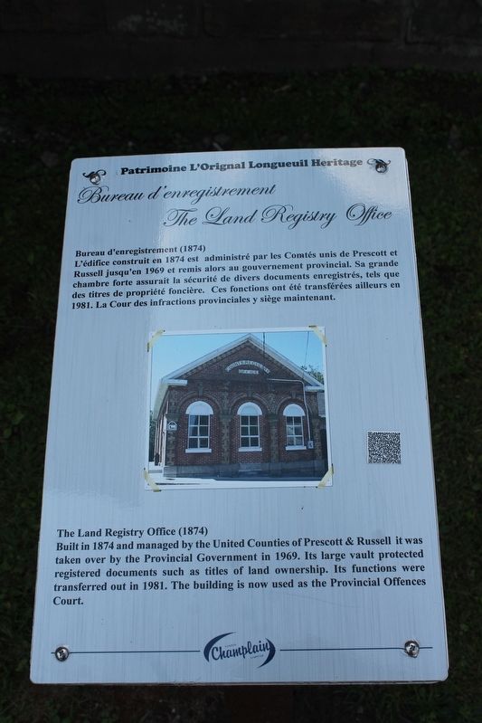 The Land Registry Office Marker image. Click for full size.