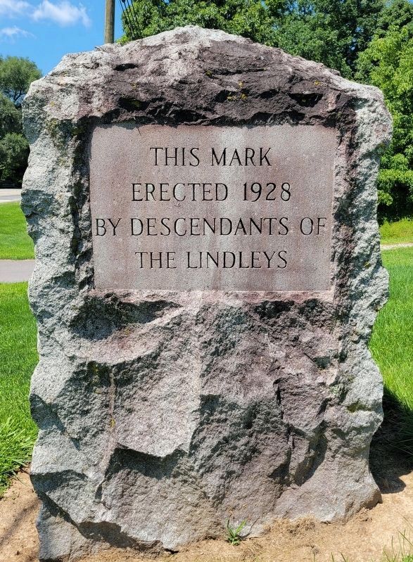 Site of Old Lindley Fort and Stockade Marker. Click for full size. Site of Old Lindley Fort and Stockade Marker image. Click for full size.