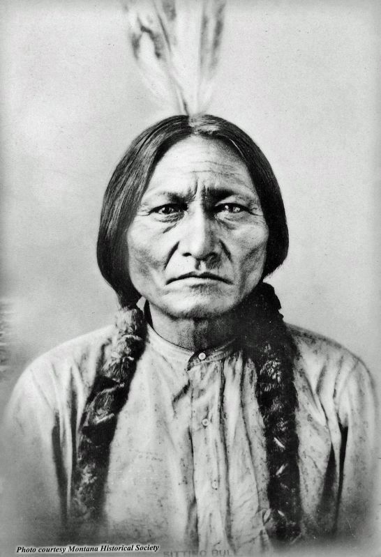 Marker detail: Sitting Bull image. Click for full size.