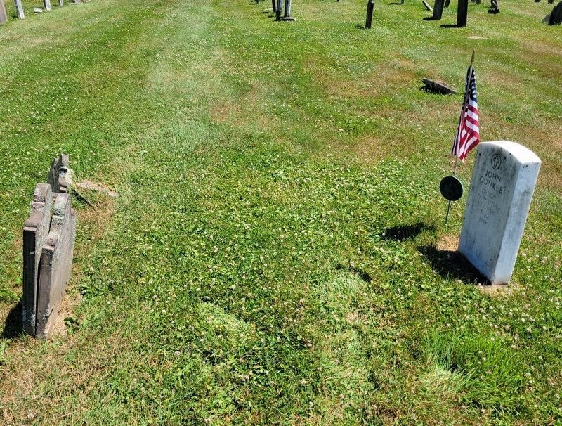 Grave of Revolutionary War Soldier<br>John Conkle. Click for full size. Grave of Revolutionary War Soldier<br>John Conkle image. Click for full size.