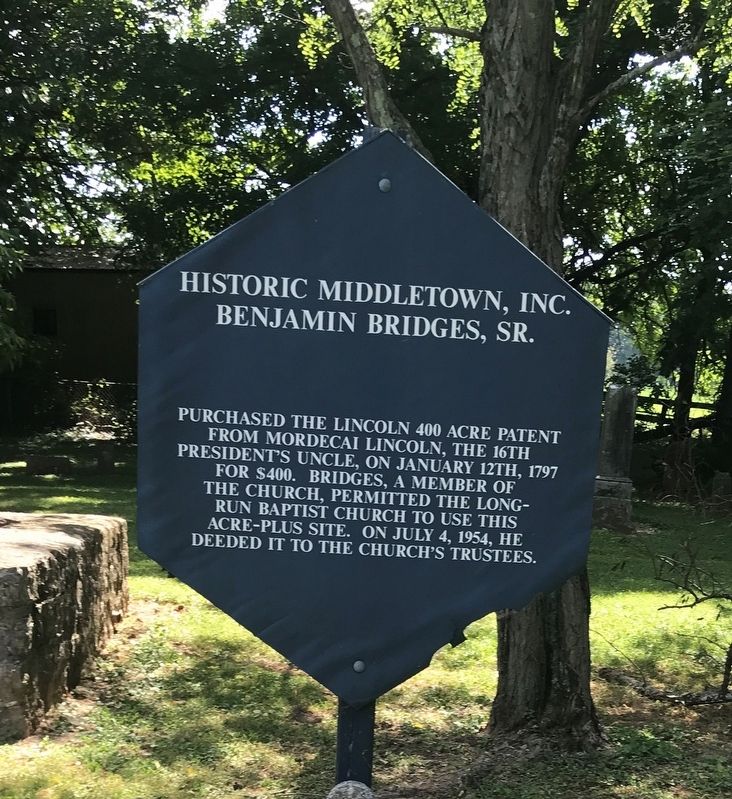 Benjamin Bridges, Sr. Marker. Click for full size. Benjamin Bridges, Sr. Marker image. Click for full size.