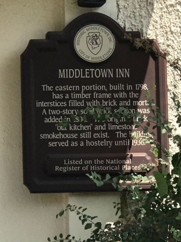 Middletown Inn Marker image. Click for full size.