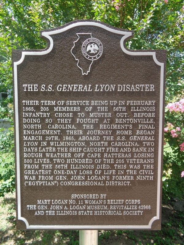 The <i>S.S. General Lyon</i> Disaster Marker image. Click for full size.