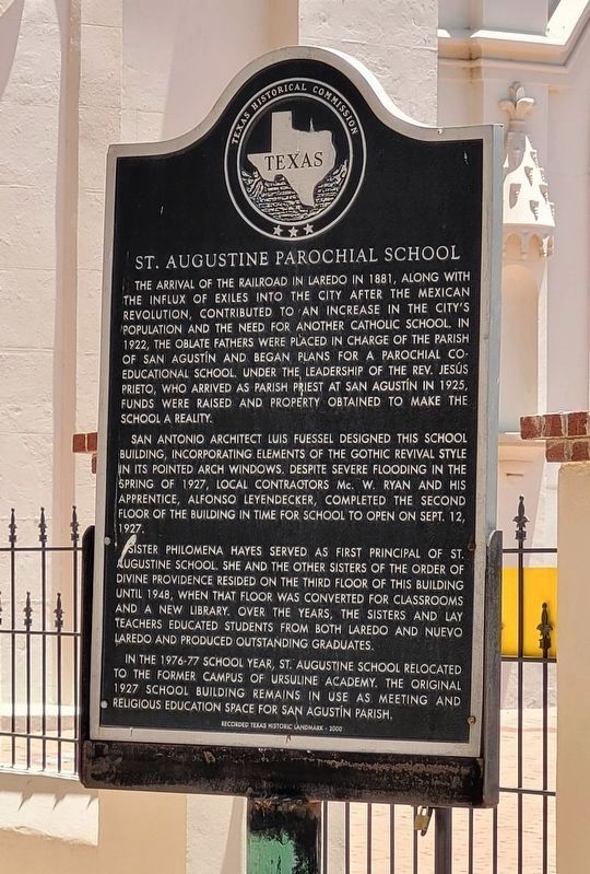 St. Augustine Parochial School Marker image. Click for full size.