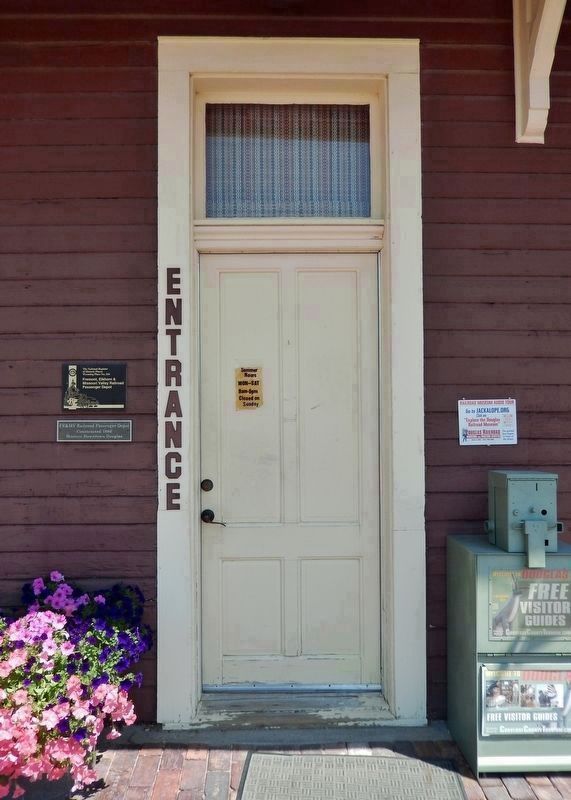Fremont, Elkhorn & Missouri Valley Railroad Passenger Depot Marker. Click for full size. Fremont, Elkhorn & Missouri Valley Railroad Passenger Depot Marker image. Click for full size.