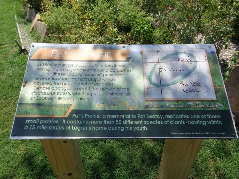 Pat's Prairie Marker. Click for full size. Pat's Prairie Marker image. Click for full size.