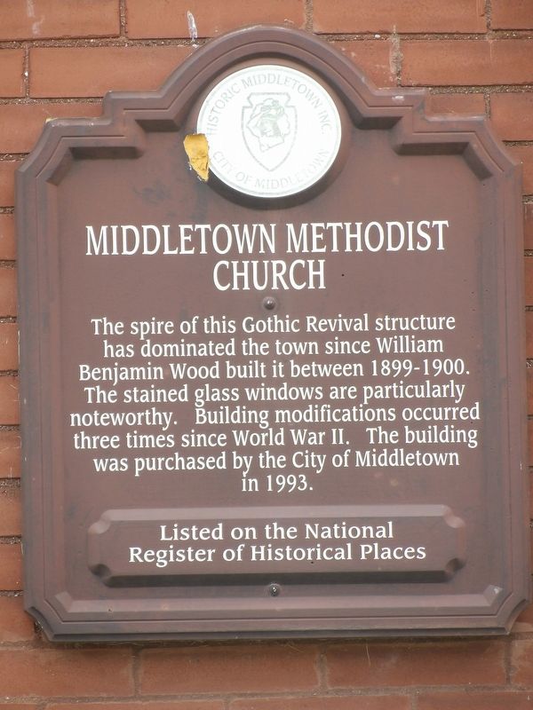 Middletown Methodist Church Marker image. Click for full size.