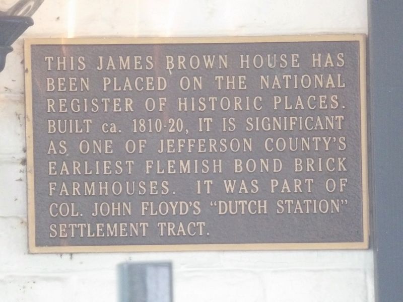 James Brown House Marker. Click for full size. James Brown House Marker image. Click for full size.