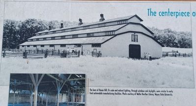 Haven Hill Barn: An Agricultural Landmark Marker  upper left image image. Click for full size.
