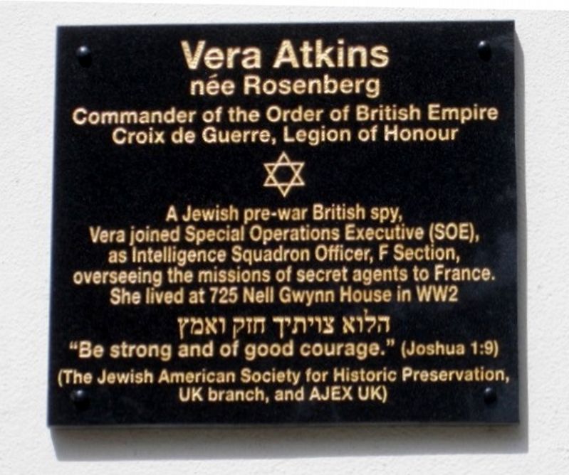 Vera Atkins Marker image. Click for full size.