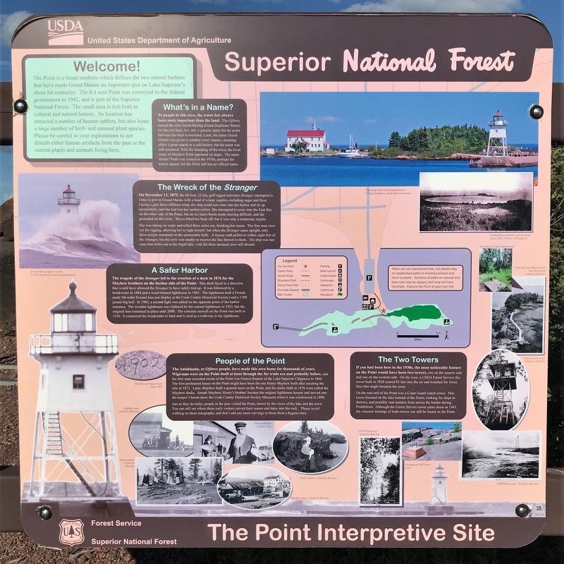 The Point Interpretive Site Marker image. Click for full size.