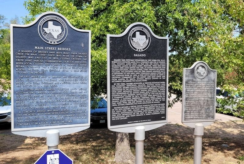 The Salado Marker is the middle marker of the three markers image. Click for full size.
