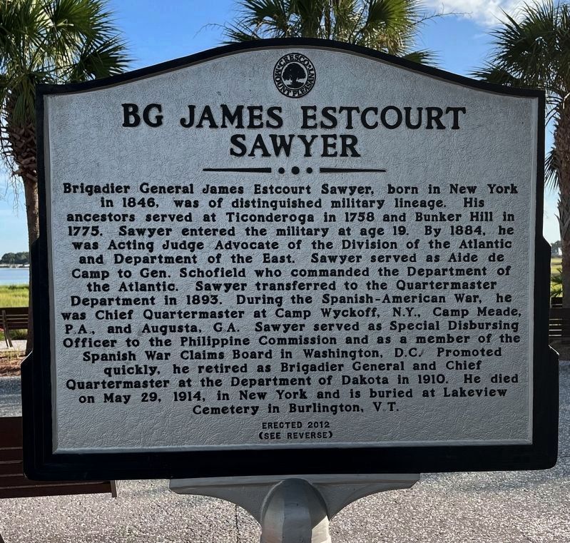 BG James Estcourt Sawyer Marker (back) image. Click for full size.