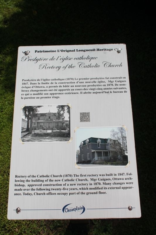 Rectory of the Catholic Church Marker image. Click for full size.