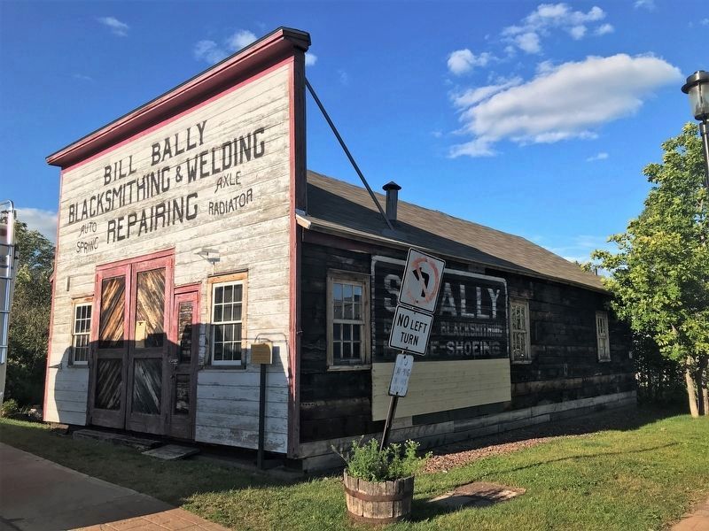 Bally Blacksmith Shop & Marker, from the southwest image. Click for full size.