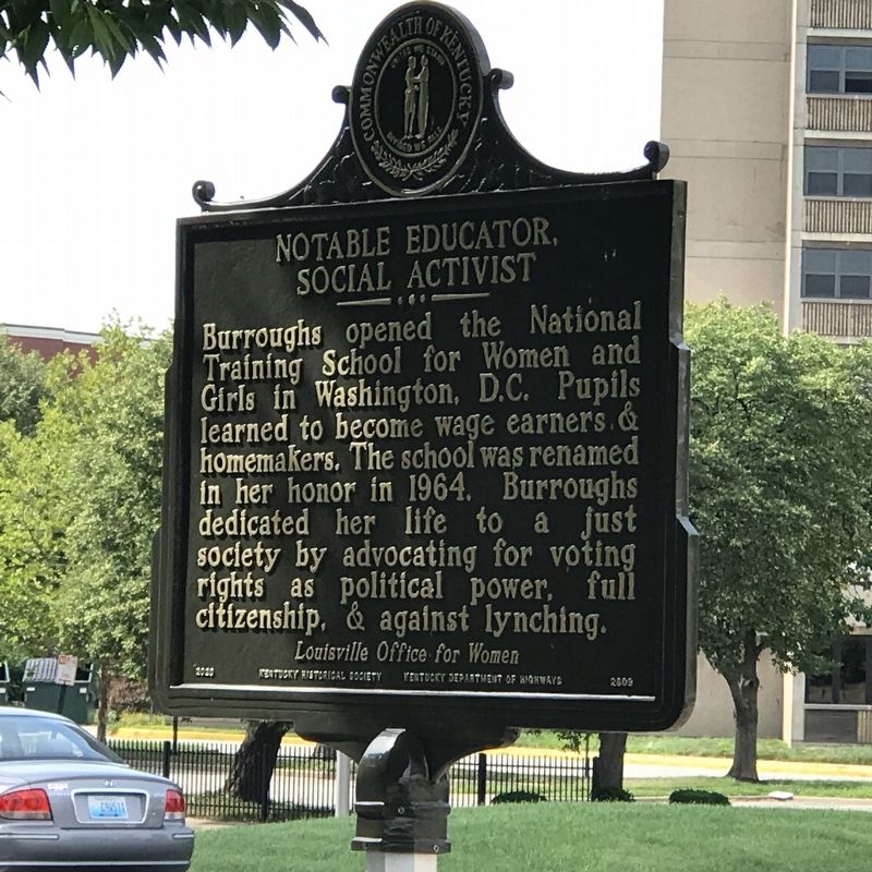 Notable Educator, Social Activist Marker side image. Click for full size.
