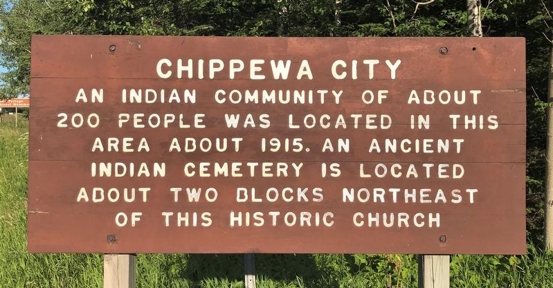 Chippewa City Marker image. Click for full size.