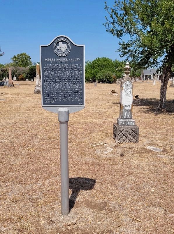 Robert Bonner Halley Marker. Click for full size. Robert Bonner Halley Marker image. Click for full size.