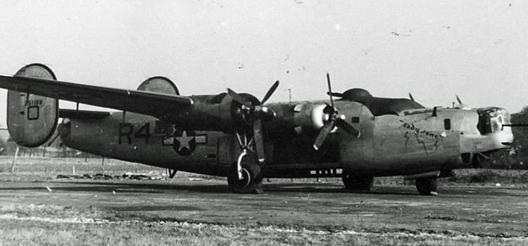 B-24H "Lady Jane" of 36th Bomb Squadron (H) image. Click for full size.