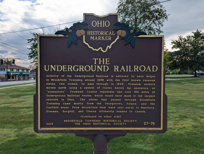 The Underground Railroad Marker image. Click for full size.