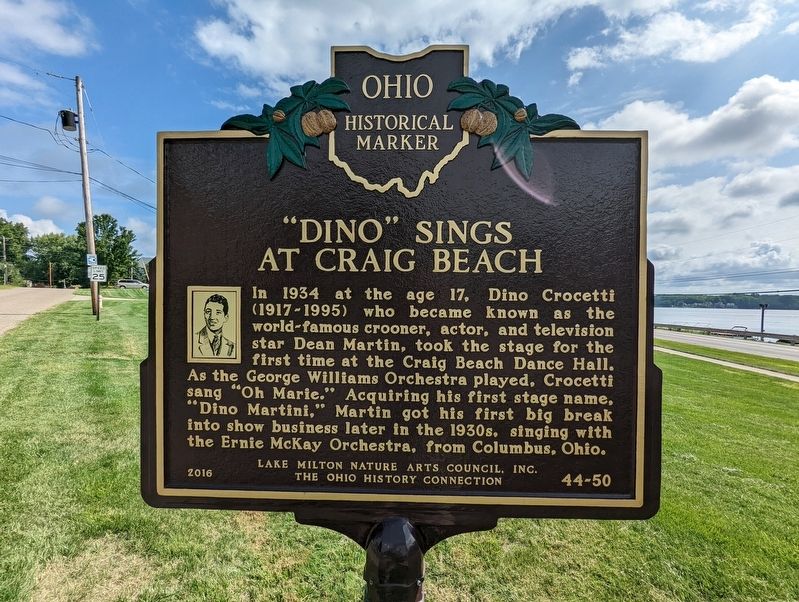 "Dino" Sings at Craig Beach Marker image. Click for full size.