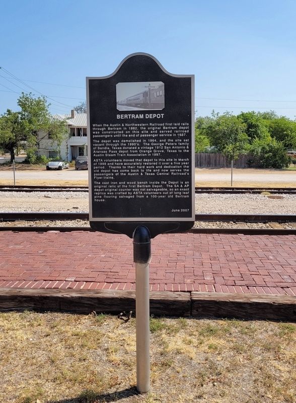 Bertram Depot Marker image. Click for full size.