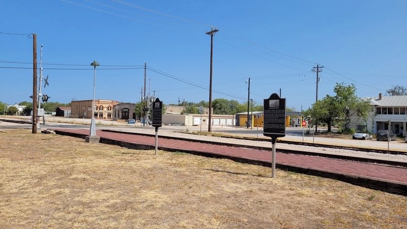 The Bertram Depot Marker is right marker of the two markers image. Click for full size.