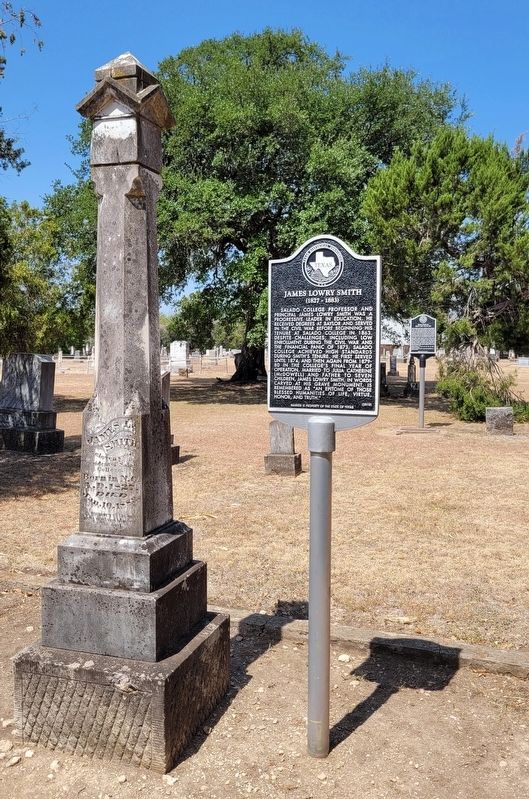 The James Lowry Smith Gravestone and Marker image. Click for full size.